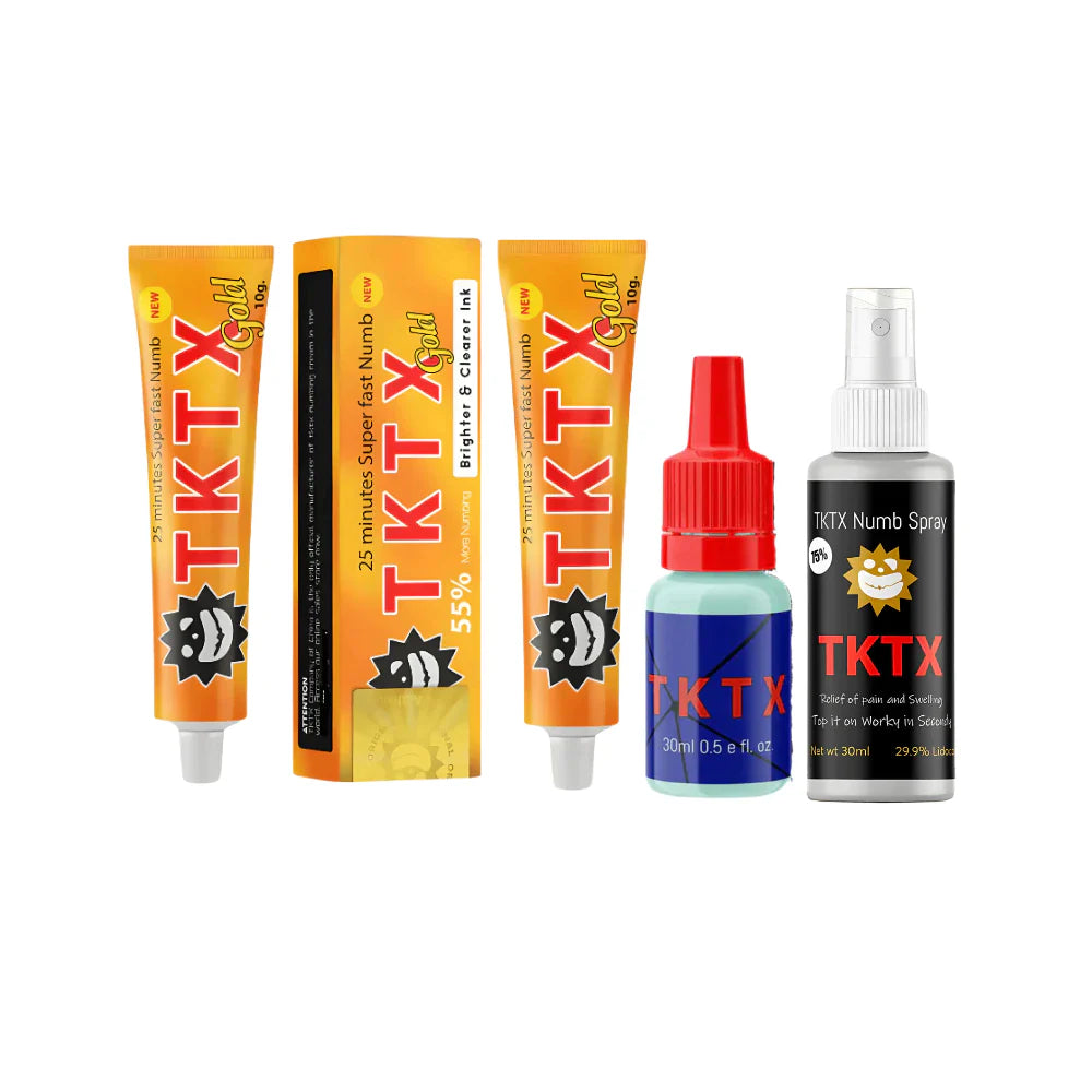 Cremas TKTX, Gel y Spray - Pack Total